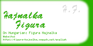 hajnalka figura business card